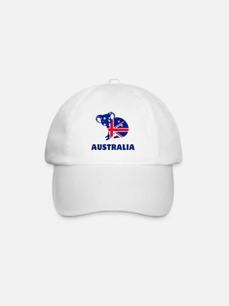 Australien-Koala - Baseballkappe - Weiß/Weiß