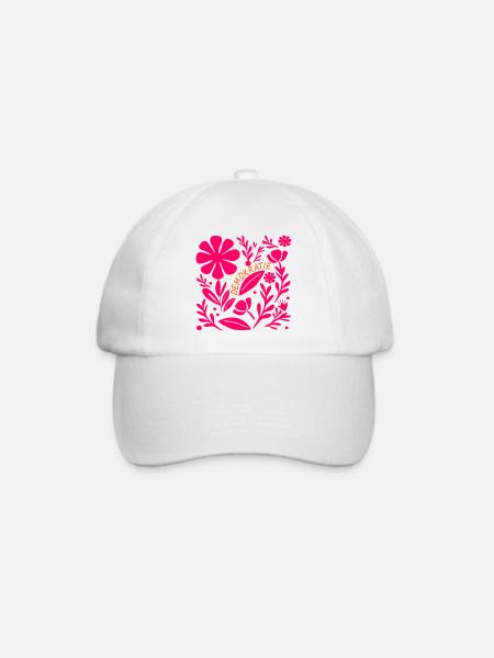 Demokratie Blumen Vielfalt - Baseballkappe - Weiß/Weiß