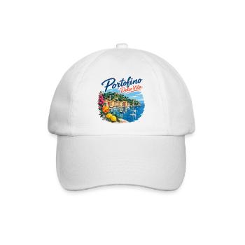 Portofino Dolce Vita Küste - Baseballkappe - Weiß/Weiß - Vorne