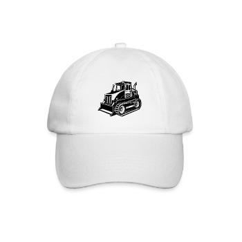 Bulldozer - Baseballkappe - Weiß/Weiß - Vorne