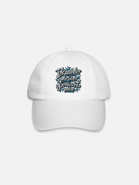 Ick wunder mir über jarnüscht mehr Berliner Spruch - Baseballkappe - Weiß/Weiß