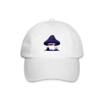 Spooky Mushroom Ghost - Baseballkappe - Weiß/Weiß - Vorne