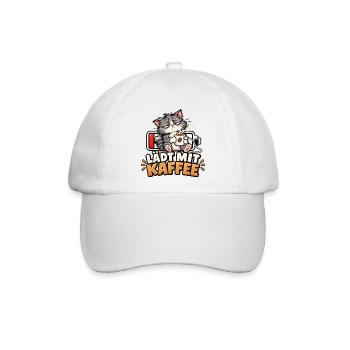 Kaffee-Ladekätzchen - Baseballkappe - Weiß/Weiß - Vorne