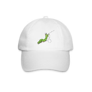 Hungry_Caterpillar - Baseballkappe - Weiß/Weiß - Vorne