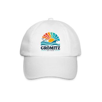 Grömitz - Ostsee - Deutschland - Riesenrad - Baseballkappe - Weiß/Weiß - Vorne