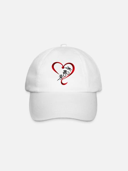 Triathlon-holic - Baseballkappe - Weiß/Weiß