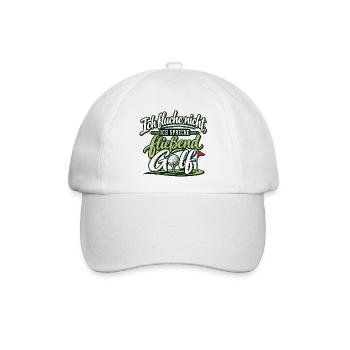 Ich fluche nicht ich spreche fließend Golf - Golfe - Baseballkappe - Weiß/Weiß - Vorne