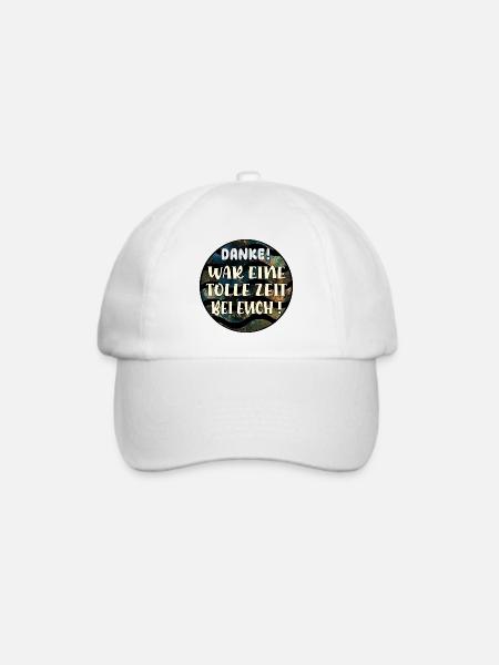 Abschiedsgeschenke Kollegen Team - Baseballkappe - Weiß/Weiß