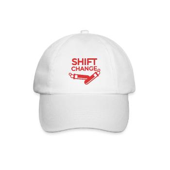 Shift Change - Baseballkappe - Weiß/Weiß - Vorne