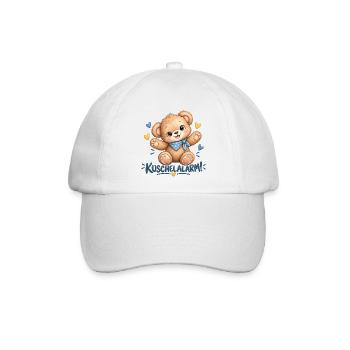 Kuschelalarm Kuschelbär - Baseballkappe - Weiß/Weiß - Vorne