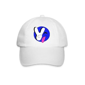 Smile_blue - Baseballkappe - Weiß/Weiß - Vorne
