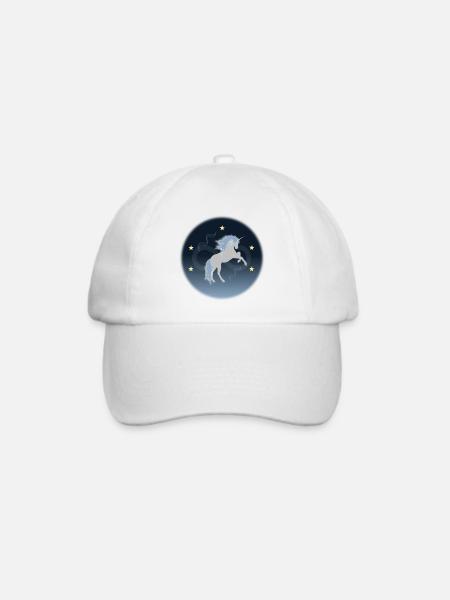Einhorn - Kraft - Baseballkappe - Weiß/Weiß