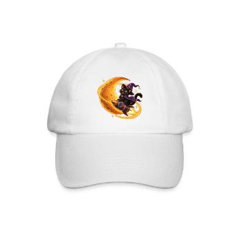 Zauberer-Katzen-Rakete - Baseballkappe - Weiß/Weiß - Vorne