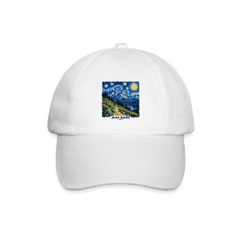 Wandern mit Gogh - Baseballkappe - Weiß/Weiß - Vorne