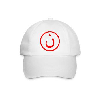 Nonne - Baseballkappe - Weiß/Weiß - Vorne
