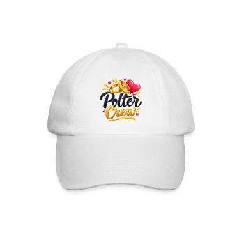 Polter Crew , Polterabend Shirt - Baseballkappe - Weiß/Weiß - Vorne