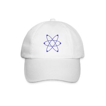 Atom - Baseballkappe - Weiß/Weiß - Vorne