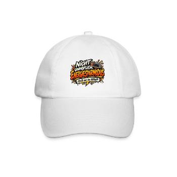 Nicht unhöflich Energiesparmodus - Baseballkappe - Weiß/Weiß - Vorne