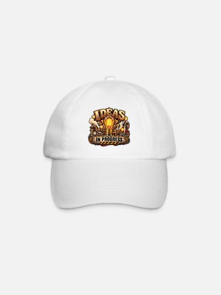 Ideen in Arbeit Steampunk - Baseballkappe - Weiß/Weiß