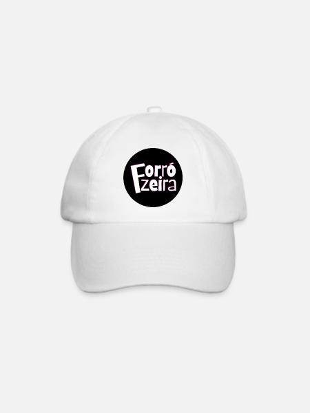 Forrozeira – Schlichtes Forro Statement - Baseballkappe - Weiß/Weiß