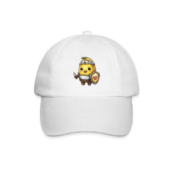 Bananen Ritter Kämpferheld - Baseballkappe - Weiß/Weiß - Vorne