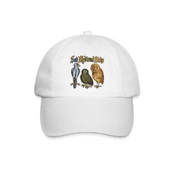 Traurige mittelalterliche Vögel - Baseballkappe - Weiß/Weiß - Vorne