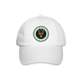 Oh Deer Rentier - Baseballkappe - Weiß/Weiß - Vorne