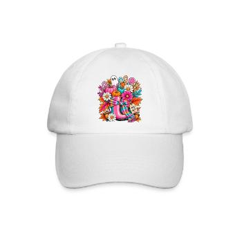 Hey Boo Herbst-Halloween - Baseballkappe - Weiß/Weiß - Vorne