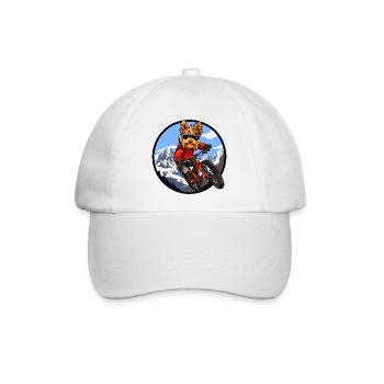 Yorkshire Terrier Mountainbike - Baseballkappe - Weiß/Weiß - Vorne