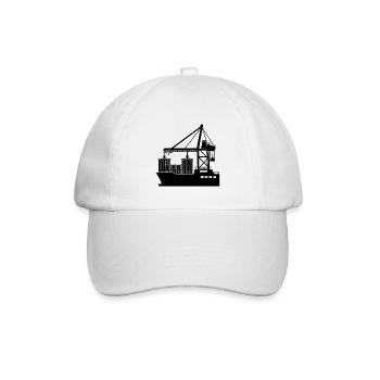 Containerkran - Baseballkappe - Weiß/Weiß - Vorne