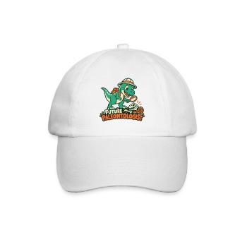 Future Paleontologist / Dino Forscher - Baseballkappe - Weiß/Weiß - Vorne