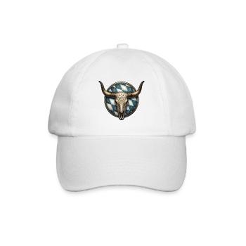 Bayern Schädel Nordmann - Baseballkappe - Weiß/Weiß - Vorne