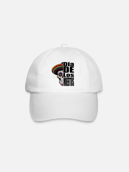 Dia de los Muertos - Baseballkappe - Weiß/Weiß