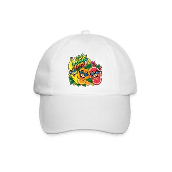 Veggie Wins Obst - Baseballkappe - Weiß/Weiß - Vorne