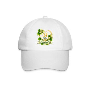 31.Hochzeitstag , 31 Jahre Lindenhochzeit - Baseballkappe - Weiß/Weiß - Vorne