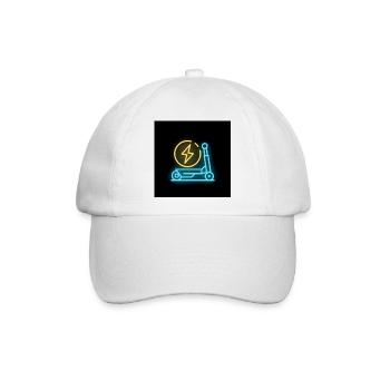 Neon Blitz Scooter - Baseballkappe - Weiß/Weiß - Vorne