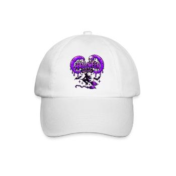 Lila Spuk-Halloween - Baseballkappe - Weiß/Weiß - Vorne