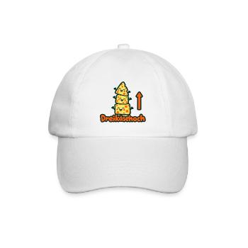 3käsehoch  - Baseballkappe - Weiß/Weiß - Vorne