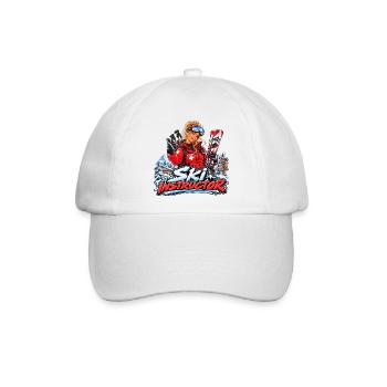 Dynamischer Skilehrer - Baseballkappe - Weiß/Weiß - Vorne