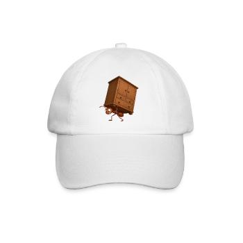 Trägerameise und Holzkabinett - Baseballkappe - Weiß/Weiß - Vorne