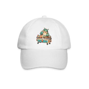 Retro Koch Drachenmeister - Baseballkappe - Weiß/Weiß - Vorne