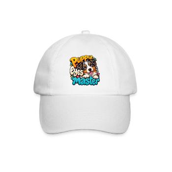 Australian Shepherd - Baseballkappe - Weiß/Weiß - Vorne
