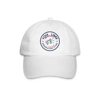 Freie Highschool-Generation - Baseballkappe - Weiß/Weiß - Vorne