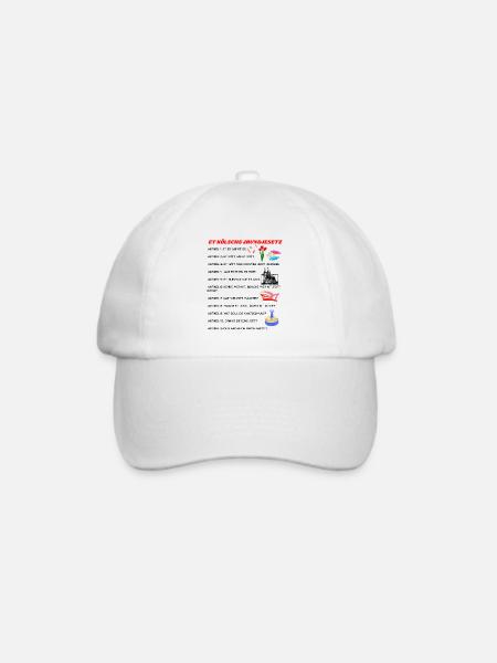 Kölsches Grundgesetz lustige Geschenkidee - Baseballkappe - Weiß/Weiß