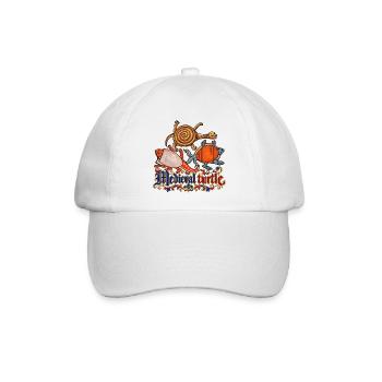 Mittelalterliche Schildkröten - Baseballkappe - Weiß/Weiß - Vorne