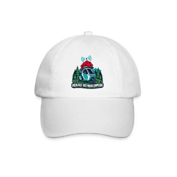 Mein Hut Hat Mehr Empfang Auto - Baseballkappe - Weiß/Weiß - Vorne