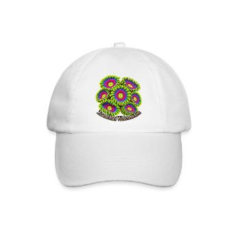 Zoanthus-Wassermelone - Baseballkappe - Weiß/Weiß - Vorne