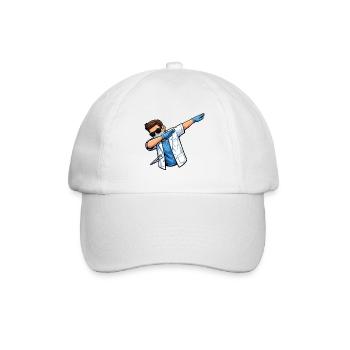 Dabbing Zahnarzt – Lustiges Dentalmotiv - Baseballkappe - Weiß/Weiß - Vorne