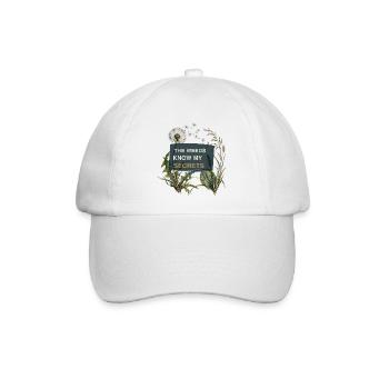Wilder Garten – Das Unkraut kennt meine Geheimnisse - Baseballkappe - Weiß/Weiß - Vorne