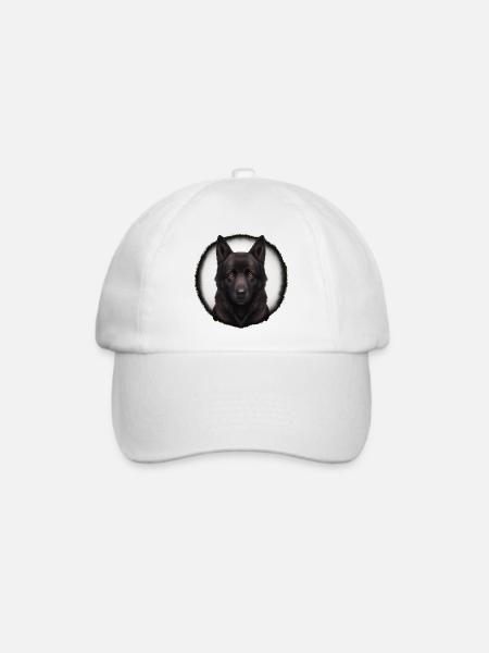 schwarz brauner schäferhund - Baseballkappe - Weiß/Weiß
